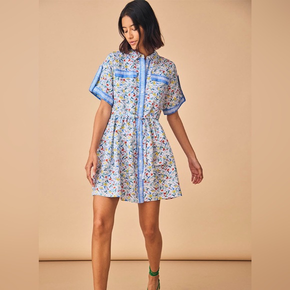 New! Hunter Bell Peyton Dress in Wildflower Medley - Picture 2 of 4